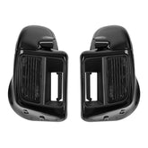 HR3 Vivid Black Vented Lower Fairing Kit For Harley Touring Models 2014-2023 (Fits water cooled models)